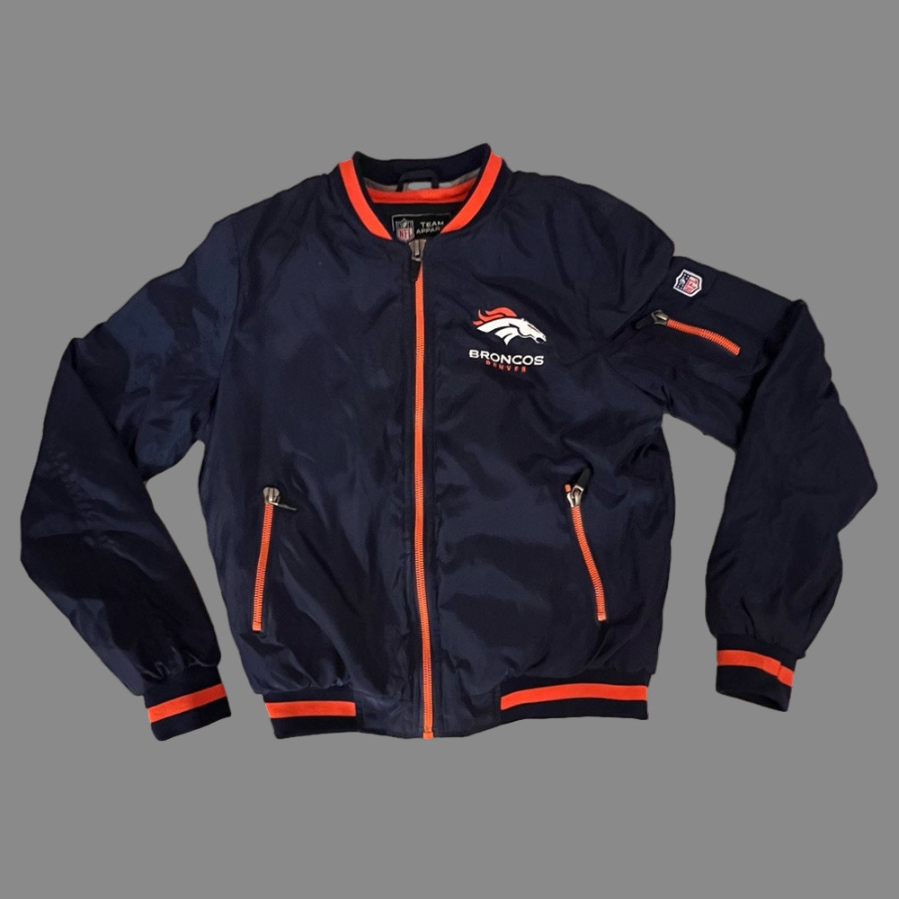 Denver Broncos 1960 NFL Embroidered Team Apparel Football Jacket - Picture 2 of 13